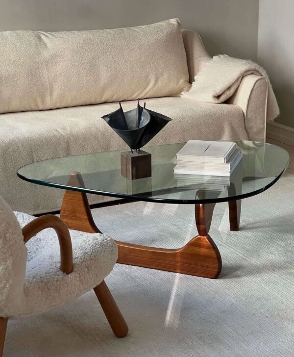 Noguchi Glass Top Center Table