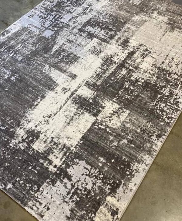 Textured Abstract Rug in Neutral Tones