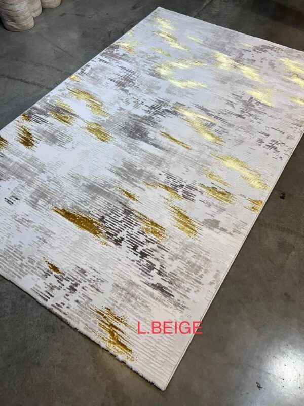 Luxurious Metallic Abstract Rug