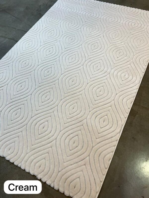 Cream Scallop Shell Rug