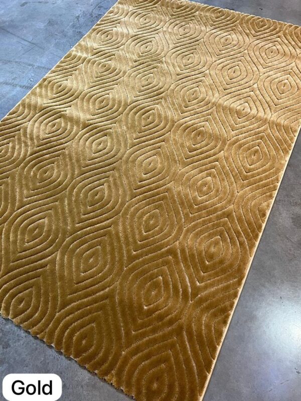Gold Scallop Shell Rug