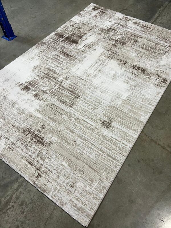 Textured Abstract Rug in Neutral Tones