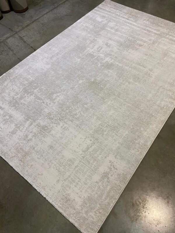 Modern Abstract Rug with Distressed Effect