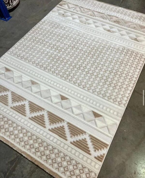 Modern Tribal Rug in Neutral Tones